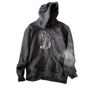Drip Blkchetah Pullover Hoodie Streetwear Mens L